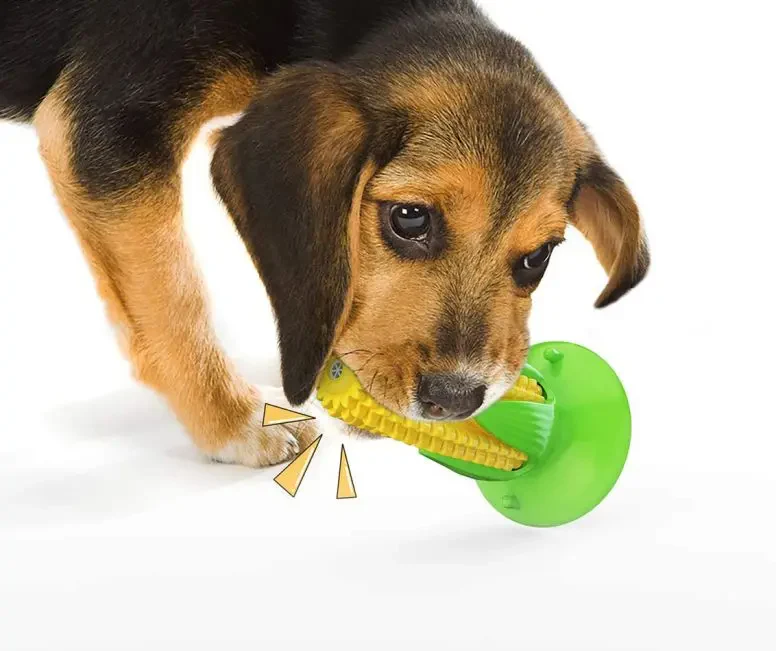 Corn Cob Squeaky Chew Toy – The Cutest  Teeth-Cleaning Fun for Your Pup! Suitable for Small, Medium and Large breeds and agressive chewers!