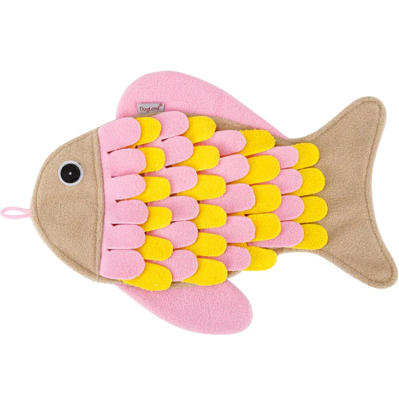 Snuffle Surprise Mat – Interactive Egg Hunt Puzzle for Dogs with Squeaky Plush Toys