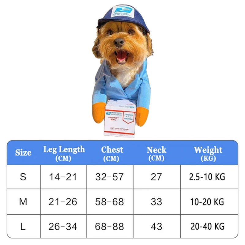 Out for Delivery! Mail Carrier Costume for Dogs