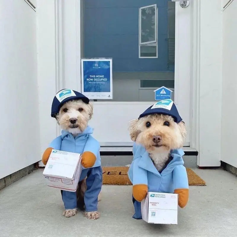 Out for Delivery! Mail Carrier Costume for Dogs