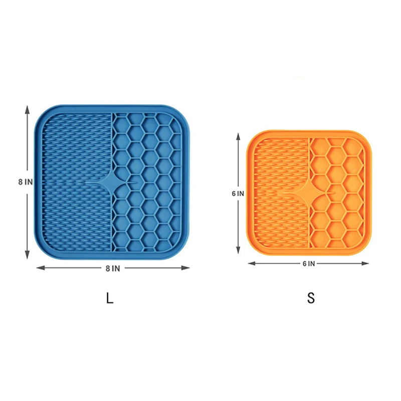 New Pet Dog Slow Feeding Food Mat for Dogs Cats Food Bowl Silicone Dog Feeding Lick Pad Dog Slow Feeders Treat Dispensing