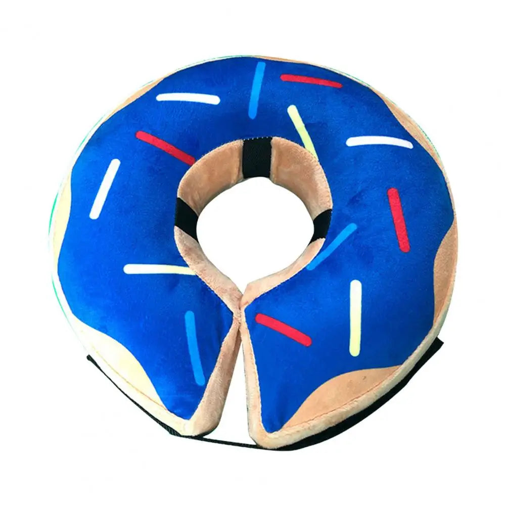 Sprinkle Me Happy Inflatable Dog Donut - for Post-Surgery Recovery - Adorable Sprinkle Donut Dog Cone🍩