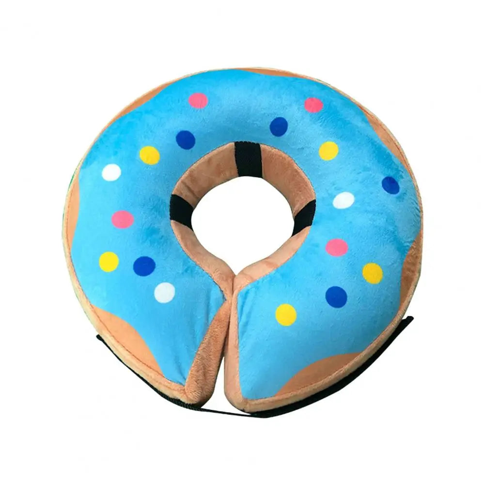 Sprinkle Me Happy Inflatable Dog Donut - for Post-Surgery Recovery - Adorable Sprinkle Donut Dog Cone🍩