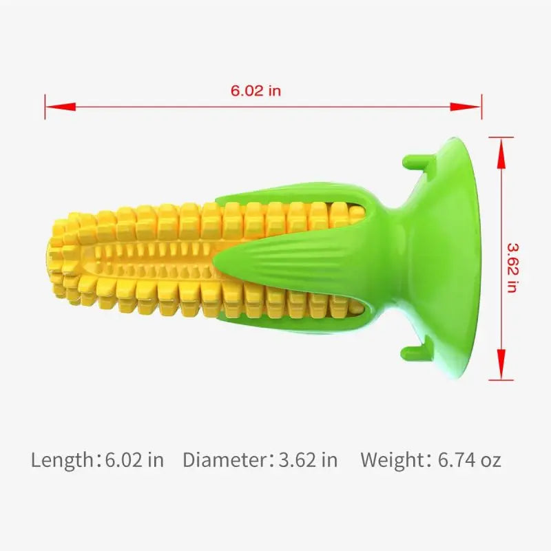 Corn Cob Squeaky Chew Toy – The Cutest  Teeth-Cleaning Fun for Your Pup! Suitable for Small, Medium and Large breeds and agressive chewers!