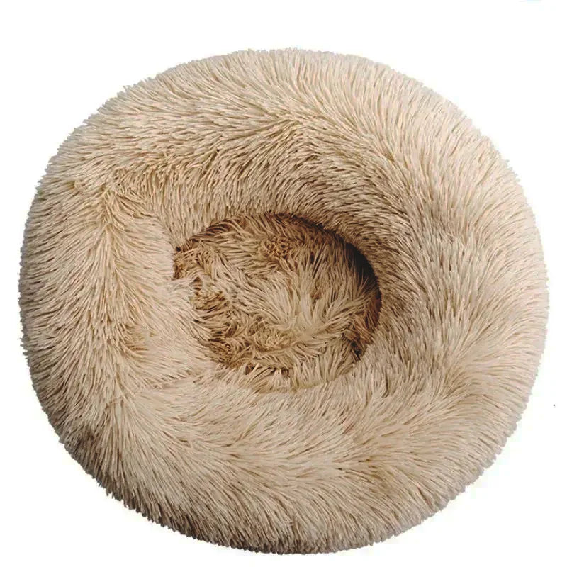 Ultra Plush Round Dog Bed – Cozy Pet Pillow for Dogs and Cats, Non-Slip, Machine Washable, Perfect for All Sizes