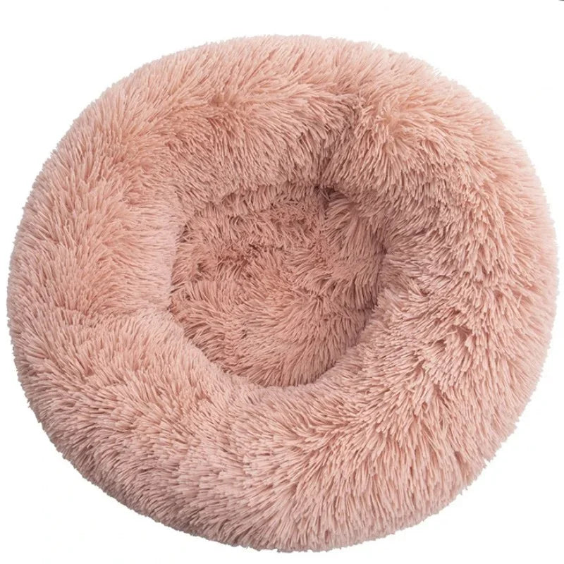 Ultra Plush Round Dog Bed – Cozy Pet Pillow for Dogs and Cats, Non-Slip, Machine Washable, Perfect for All Sizes