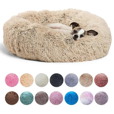 Ultra Plush Round Dog Bed – Cozy Pet Pillow for Dogs and Cats, Non-Slip, Machine Washable, Perfect for All Sizes