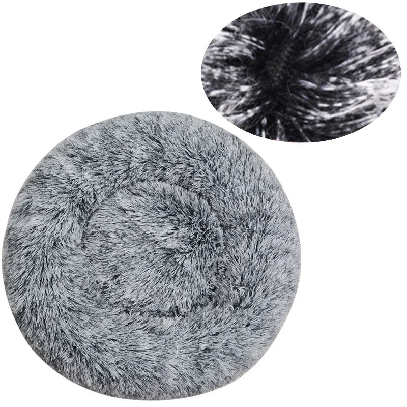 Ultra Plush Round Dog Bed – Cozy Pet Pillow for Dogs and Cats, Non-Slip, Machine Washable, Perfect for All Sizes
