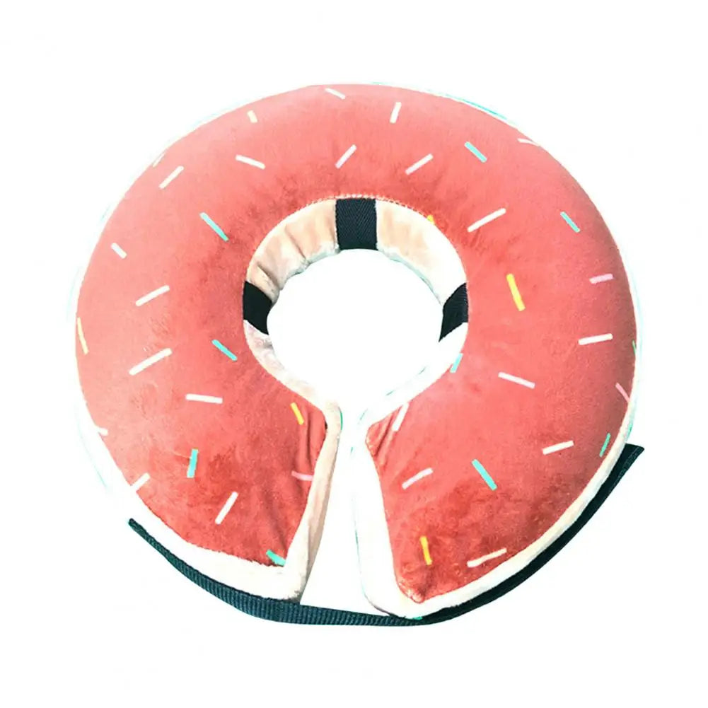 Sprinkle Me Happy Inflatable Dog Donut - for Post-Surgery Recovery - Adorable Sprinkle Donut Dog Cone🍩