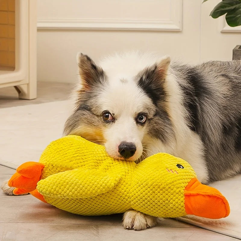 Sunny Duck Squeaky Large Plush for Dogs - Snuggle & Playtime is Fun for Pups - Engaging, Durable Toy for Dogs