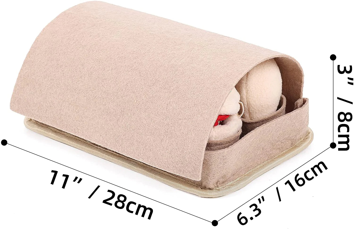 Snuffle Surprise Mat – Interactive Egg Hunt Puzzle for Dogs with Squeaky Plush Toys