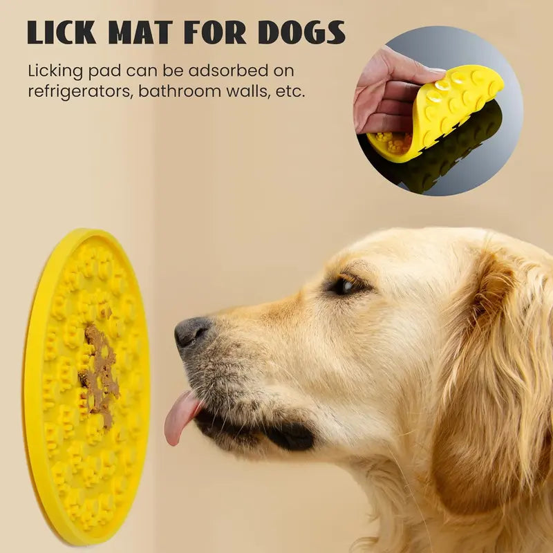 Nocciola 6-In-1 Bear Squeaky Dog Toys, Indestructible Dog Toys for Medium Dogs, Dog Puzzle Toys for Small to Large Dog with a Licking Mat for Behavior Training, for Small to Large Dog