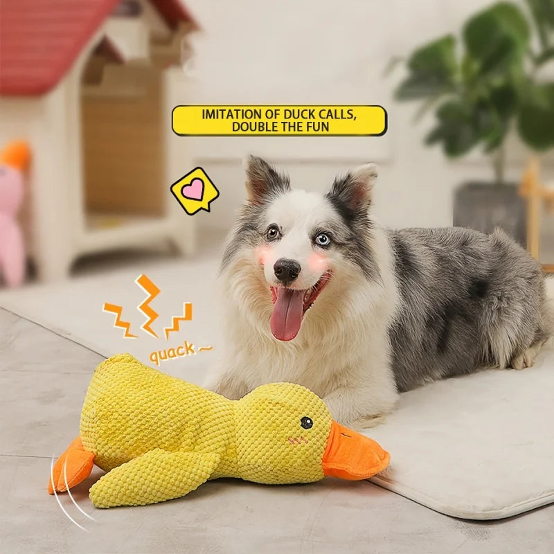 Sunny Duck Squeaky Large Plush for Dogs - Snuggle & Playtime is Fun for Pups - Engaging, Durable Toy for Dogs