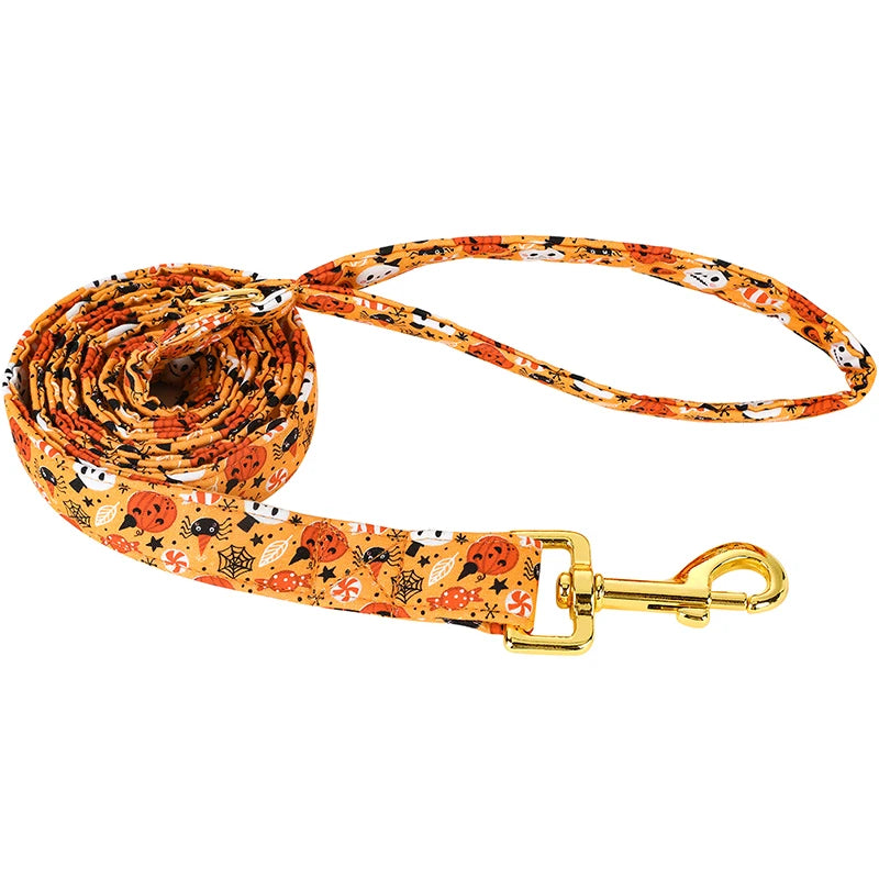 Pawsome Halloween Collar with Bowtie and Coordinating Options - Mix, Match & Strut in Style! 🎃 XXS, XS, S, M, L, XL