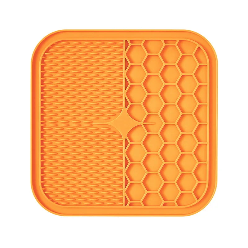 New Pet Dog Slow Feeding Food Mat for Dogs Cats Food Bowl Silicone Dog Feeding Lick Pad Dog Slow Feeders Treat Dispensing