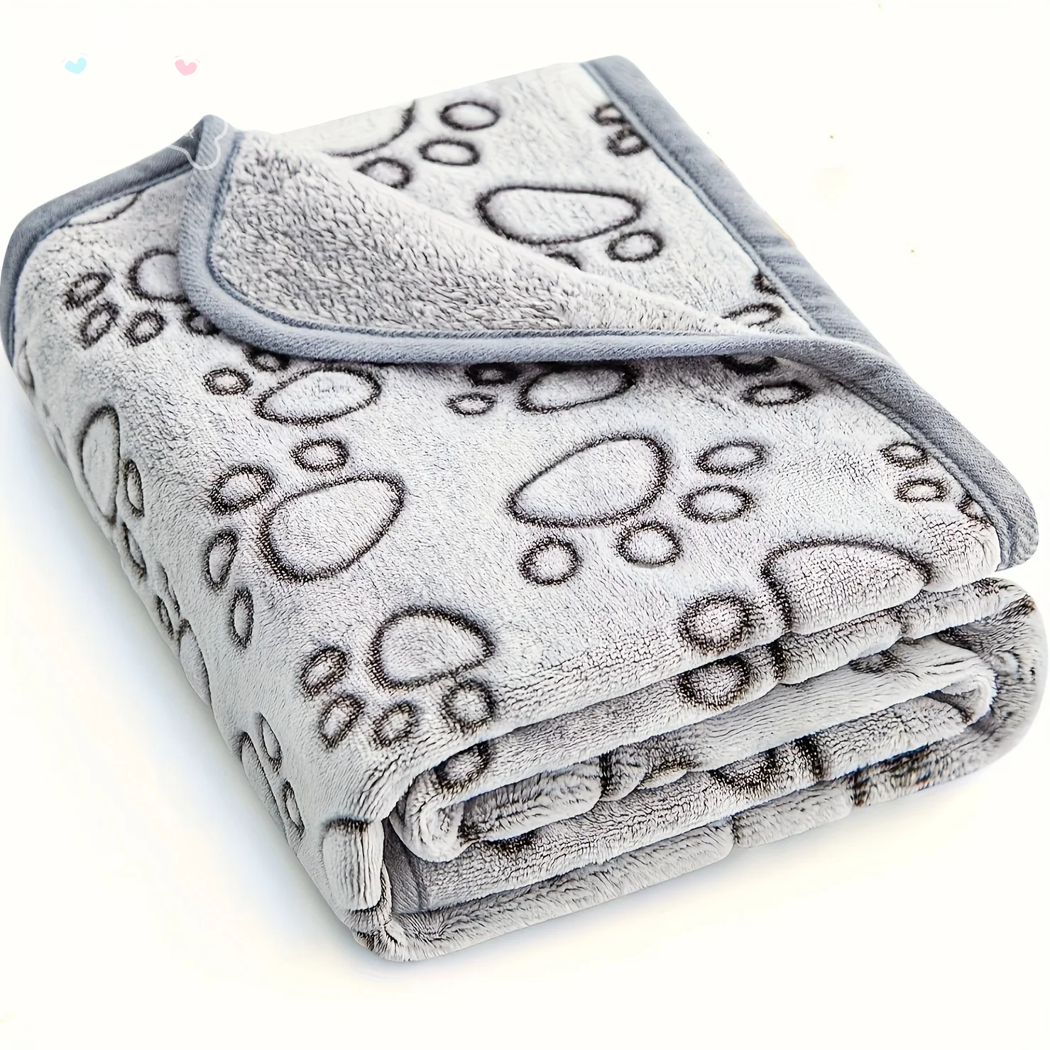Paw-some Plush Dog Blanket – Super Soft & Fluffy, Cozy Paw Print Blanket for Dogs – Snuggly, Warm, and Perfect for Snuggles