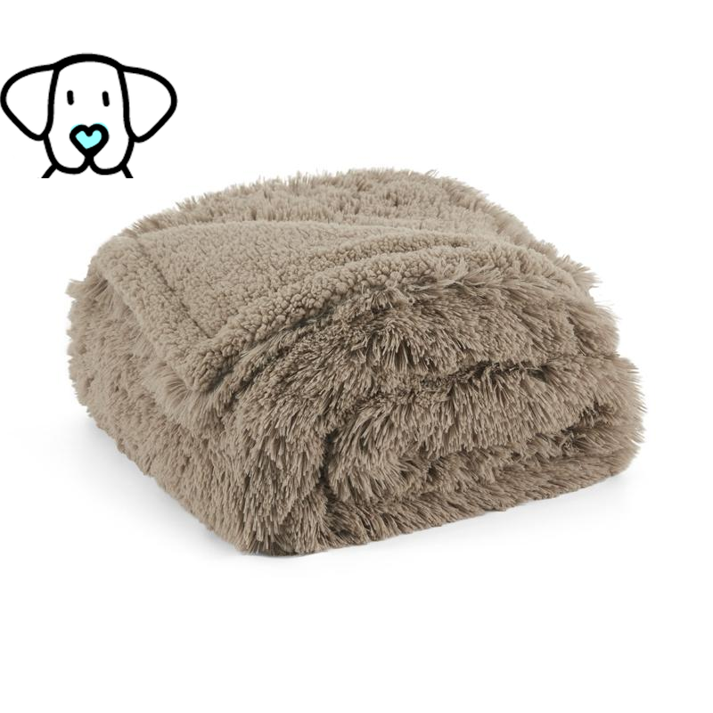 Ultra-Cozy Waterproof Dog Blanket – Reversible Sherpa & Plush Jacquard Design for Snuggles, Style, and Ultimate Furniture Protection!