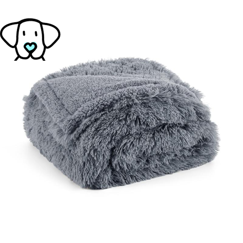 Ultra-Cozy Waterproof Dog Blanket – Reversible Sherpa & Plush Jacquard Design for Snuggles, Style, and Ultimate Furniture Protection!