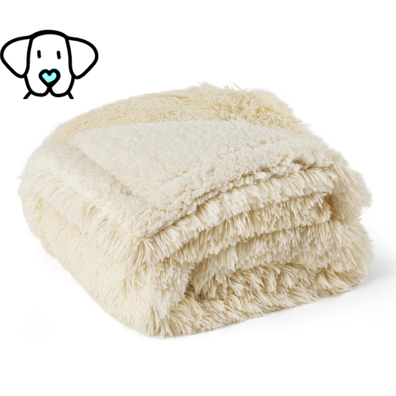 Ultra-Cozy Waterproof Dog Blanket – Reversible Sherpa & Plush Jacquard Design for Snuggles, Style, and Ultimate Furniture Protection!