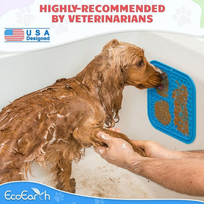 Set of 2 Lick Mats for Slow-Feeding | BPA-free | Suction Cups to Stay in Place