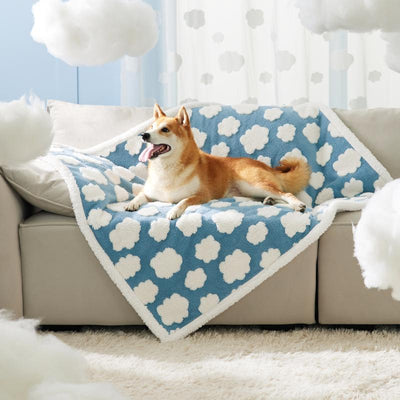 Ultra-Cozy Waterproof Dog Blanket – Reversible Sherpa & Plush Jacquard Design for Snuggles, Style, and Ultimate Furniture Protection!
