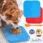 Set of 2 Lick Mats for Slow-Feeding | BPA-free | Suction Cups to Stay in Place