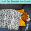 Paw-some Plush Dog Blanket – Super Soft & Fluffy, Cozy Paw Print Blanket for Dogs – Snuggly, Warm, and Perfect for Snuggles