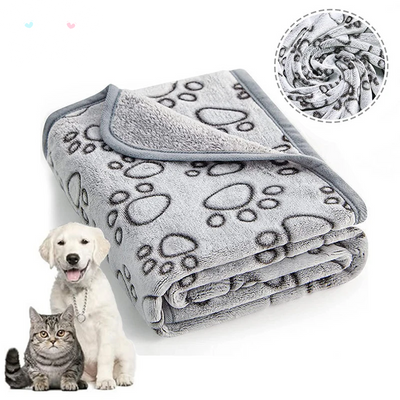 Paw-some Plush Dog Blanket – Super Soft & Fluffy, Cozy Paw Print Blanket for Dogs – Snuggly, Warm, and Perfect for Snuggles